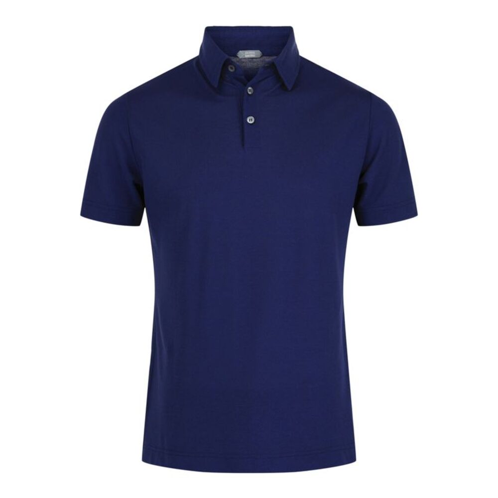Slowear Zanone Ice Cotton Slim-Fit Polo Blue Mens